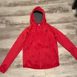 Pink Under Armour Zip-Up Hoodie